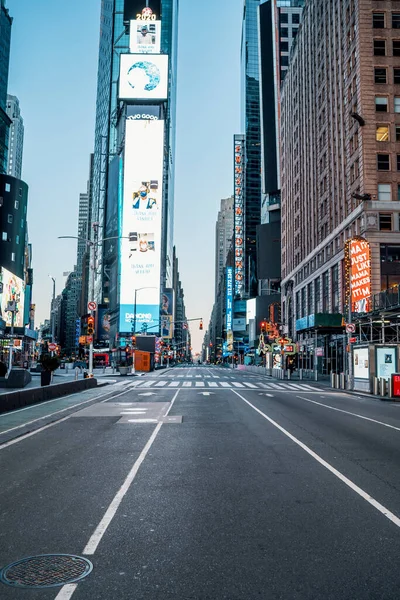 New York City Manhattan May 2020 Empty Street New York — стокове фото