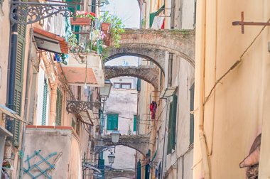 güzel tarihi sokak Sanremo, İtalya