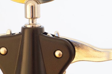 Beyaz arka planda güzel tirbuşon