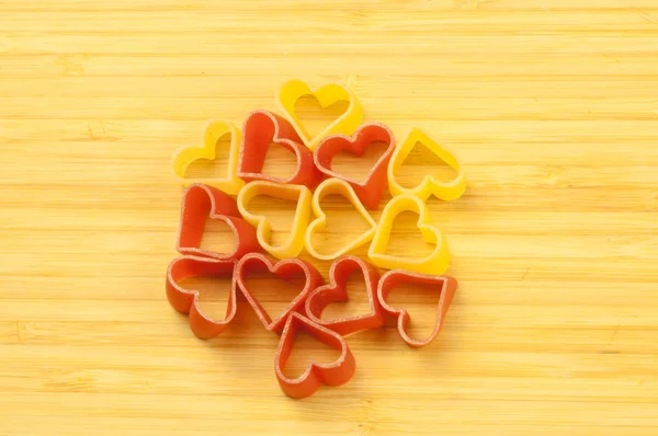 Schönes Herz der Pasta — Stockfoto