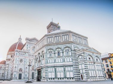 Sabahları Floransa Katedrali 'nin güzel manzarası