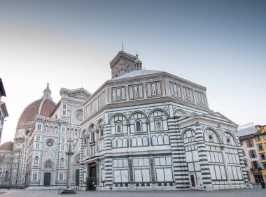 Sabahları Floransa Katedrali 'nin güzel manzarası