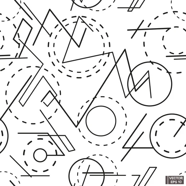 Ilustracja Wektora Płynne Wzory Streszczenie Tekstury Geometrycznej Okręgami Liniami — Wektor stockowy