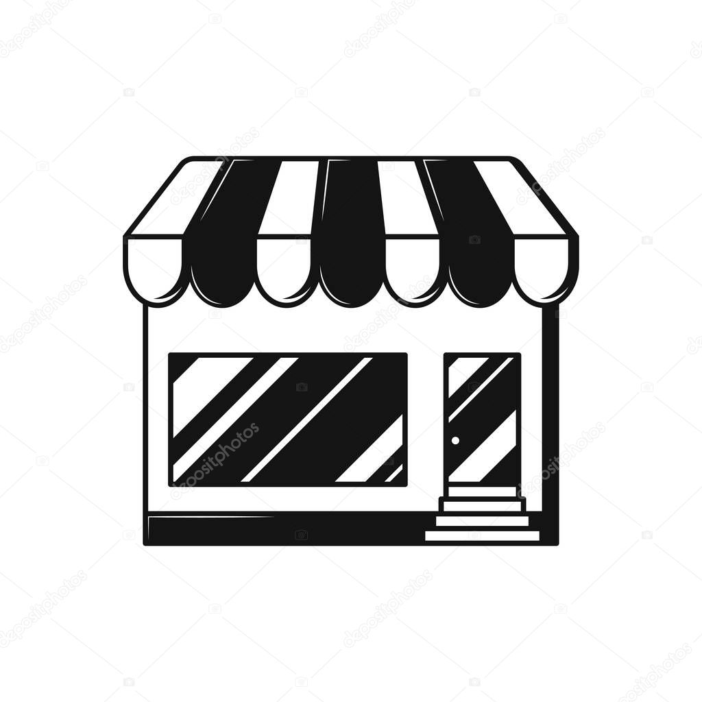 Store line on white back.