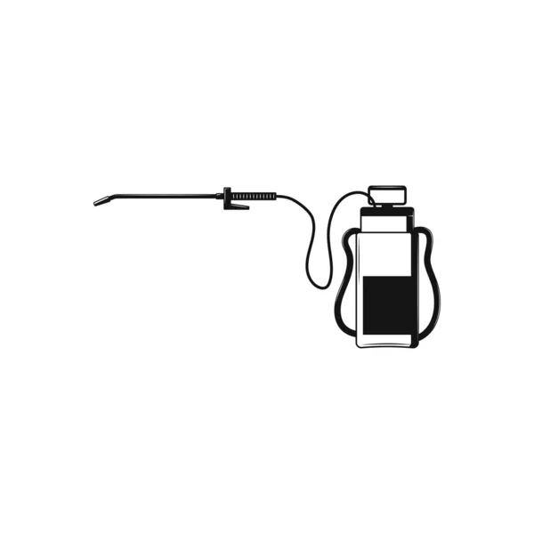 Reiniging Ontsmetting Van Coronavirus Atomizer Spuit Witte Achtergrond — Stockvector