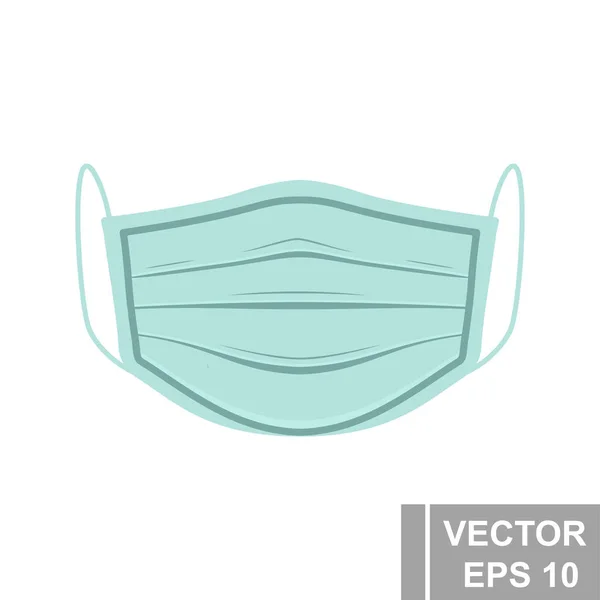 Máscara Médica Protección Contra Virus Bacterias Prevención Para Diseño — Vector de stock
