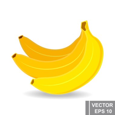 Muz. İkonun. Düz stil. Meyve. Tasarımın için..