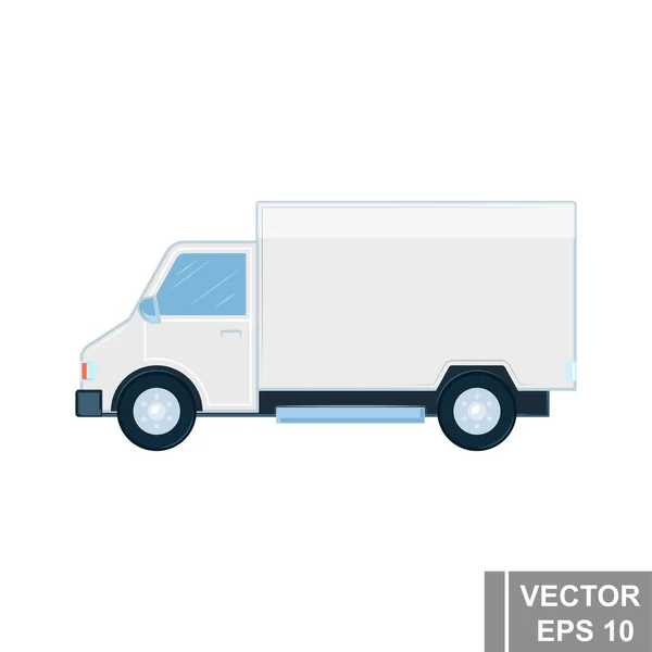 Icon Truck Food Delivery Flat Style Your Design — Stock Vector
