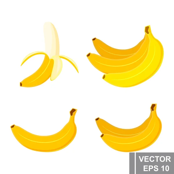Банан Икона Плоский Стиль Фрукт Вашего Дизайна — стоковый вектор