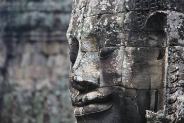 angkor tapınakta Bayon thom, cambodia