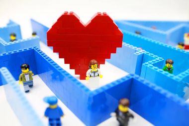Lego çift kalp