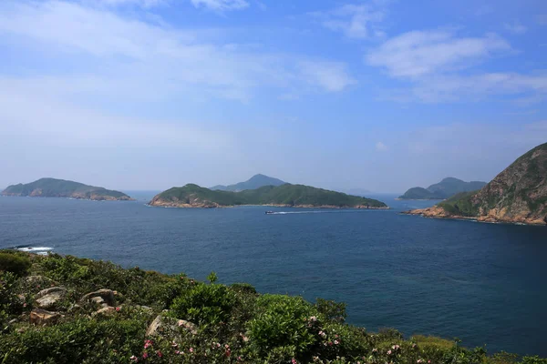 Sjøutsikt i Sai Kung, Hong Kong – stockfoto