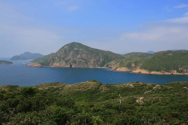 Uitzicht op zee in Sai Kung, Hong kong — Stockfoto