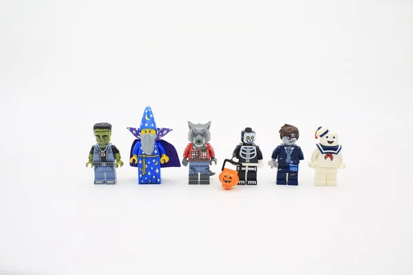 LEGO tégla és minifigurát — Stock Fotó