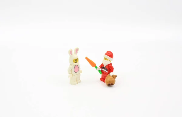 Kaninchen bekommen das Geschenk — Stockfoto