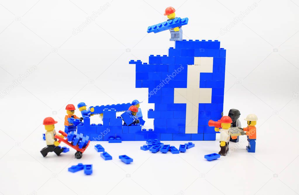 HONG KONG, MAY 25: Studio shot of Lego people, combine from different set in hong kong on 25 May 2015.Legos are a popular line of plastic construction toys manufactured by The Lego Group in Denmark