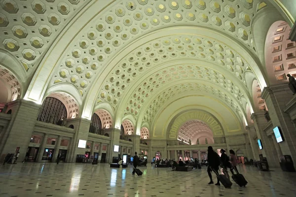 Washington Oct Pedestrians Walk Union Train Station Washington Oct 2017 — Stock Photo, Image