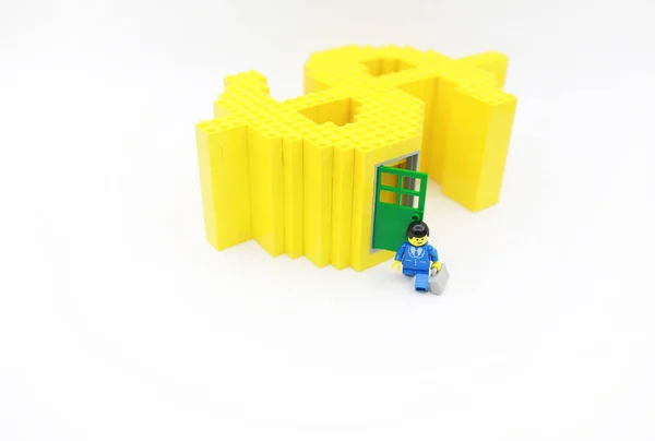 Hong Kong Nov Minifigura Lego Com Conjunto Lego Cidade Hong — Fotografia de Stock