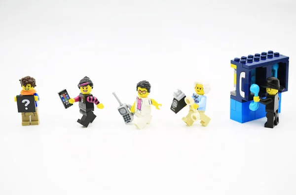 Hong Kong Nov Lego Minifig Met Set Van Stad Lego — Stockfoto