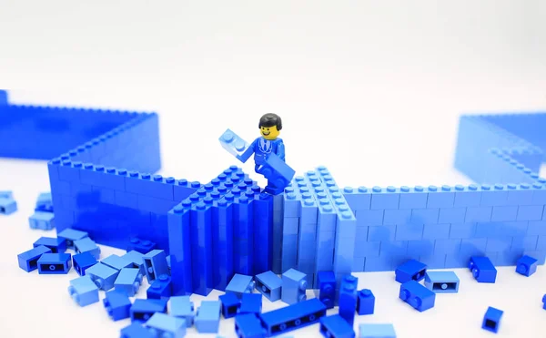 Hong Kong Października Minifigure Lego Zestawem Lego City Hong Kongu — Zdjęcie stockowe