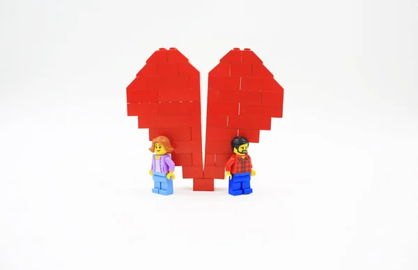 Hong Kong Ptom Lego Minifigure Con Set Lego Della Città — Foto Stock