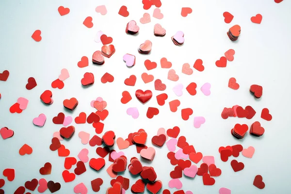 Muitos Coração Pequeno Amor Fundo Amo — Fotografia de Stock