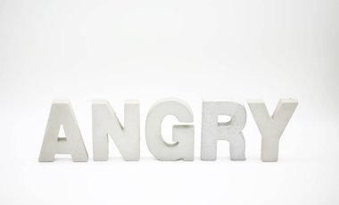 kızgın kelime blok arka plan