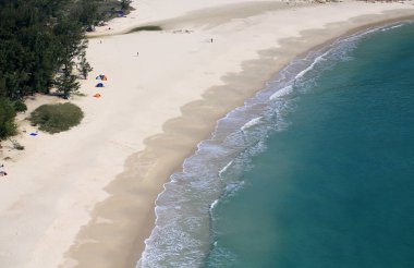 Sai kung güzel plaj, hong kong doğada uzun ke plaj  