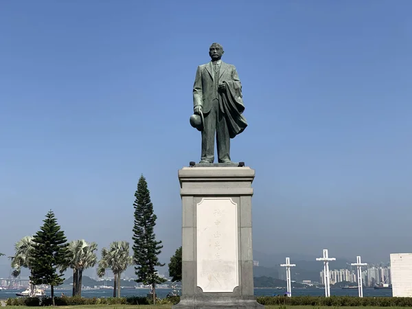 Statue Sun Yat Sen Sun Zhongshan Hong Kong One Greatest — Stock Photo, Image