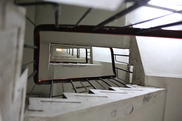 Hong Kong Daki Eski Bina Içi Merdiven — Stok fotoğraf