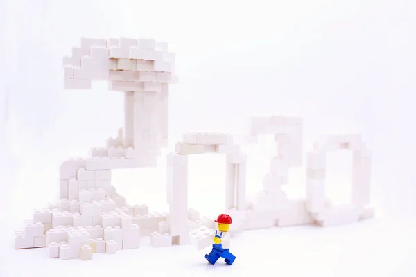 Hong Kong Kína Május 2019 Stúdió Lövés Lego Emberek Kombinálni — Stock Fotó