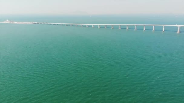 Hong Kong Zhuhai Macao Köprüsü — Stok video