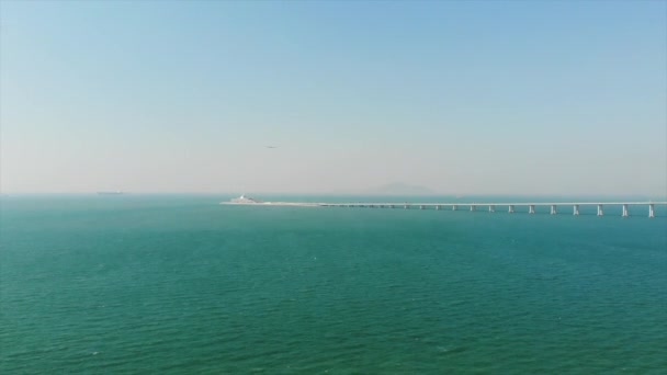 Hong Kong Zhuhai Macau Brücke — Stockvideo