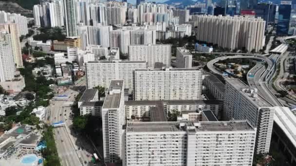 Choi Hong Osiedle Mieszkaniowe Hong Kongu — Wideo stockowe