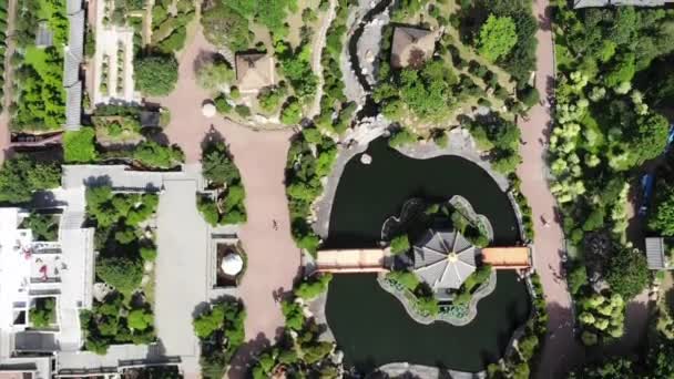 Nan Lion Garden Aerial View — Stock Video