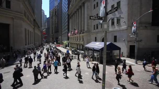 New York May 2019 Facade New York Stock Exchange New — Wideo stockowe