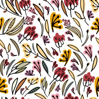 Yüzey tasarımı ve diğer tasarım projeleri için el çizimi cilt yüzeyi ile kusursuz desen