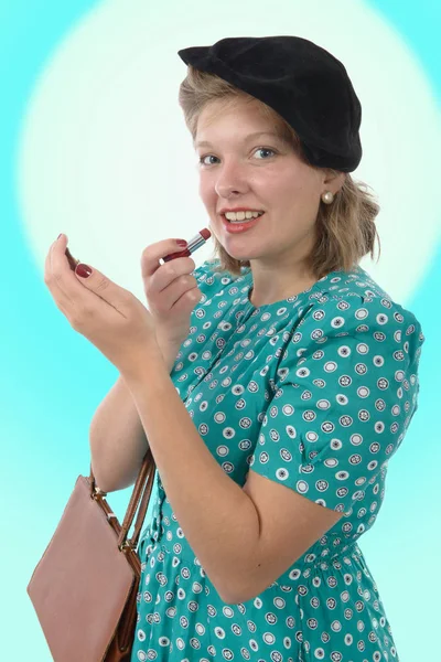 Mujer bonita con ropa 1940 —  Fotos de Stock