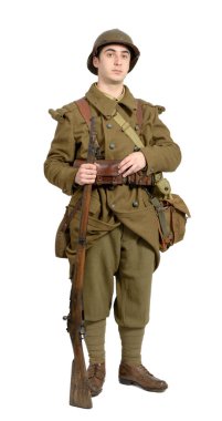 1940 lı yıllarda üniformalı asker Fransız