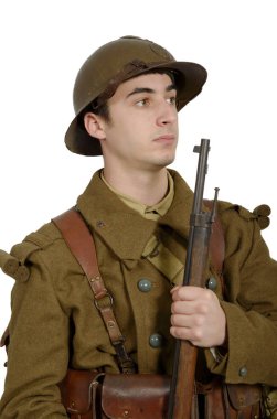 1940 lı yıllarda üniformalı asker Fransız