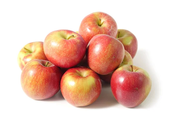 Haug med røde epler, fersk innhøsting – stockfoto