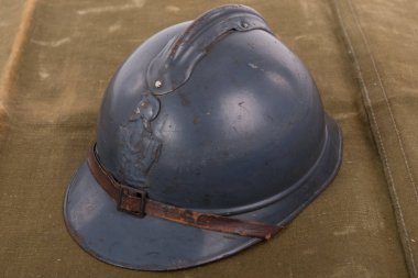 french military helmet of the First World War clipart