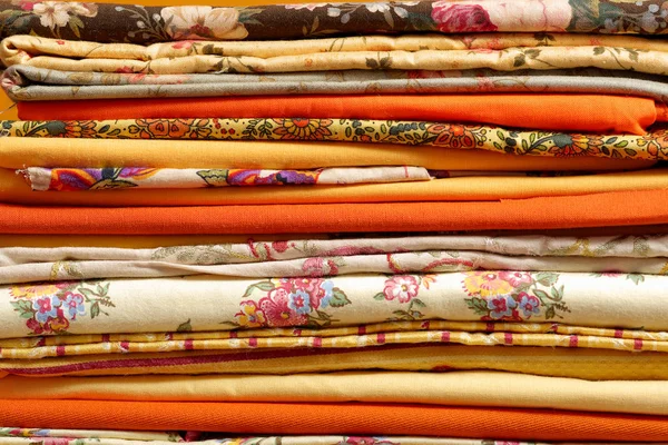 Zásobník vícebarevné tkaniny — Stock fotografie