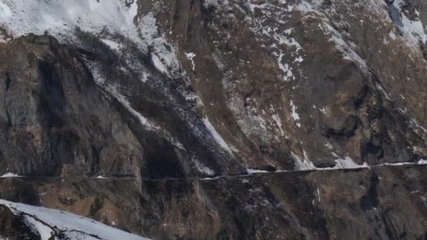 Panorama of the road of the col of Aubisque in the Pyrenees — Stock Video