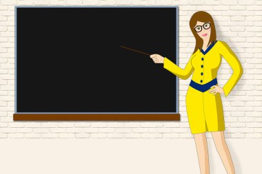 Okul yönetimi yakınındaki seksi ince öğretmen