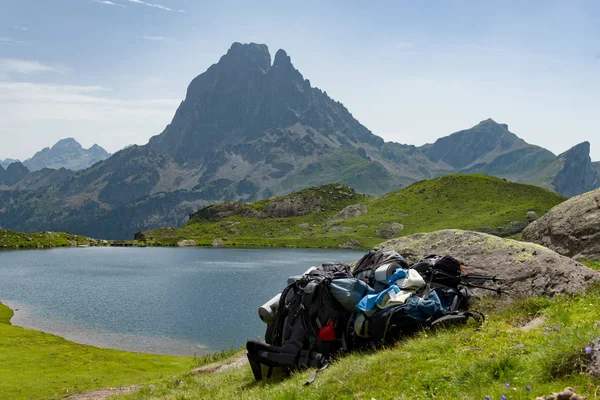 Utsikt över den Pic du Midi d'Ossau i franska Pyrenéerna — Stockfoto