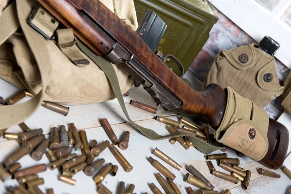 Équipement militaire américain de la Seconde Guerre mondiale — Photo