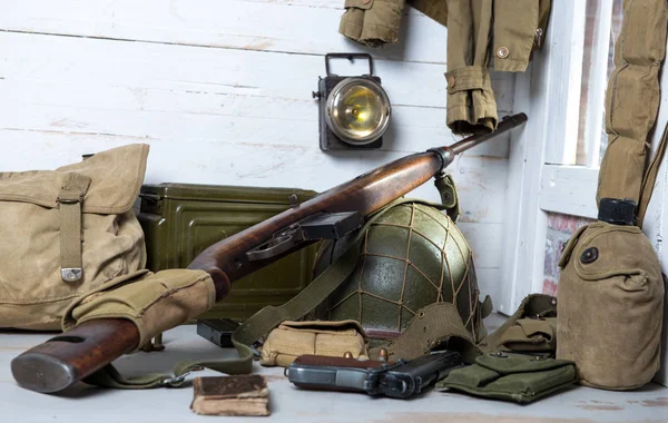 Attrezzature e armi militari statunitensi della seconda guerra mondiale — Foto Stock
