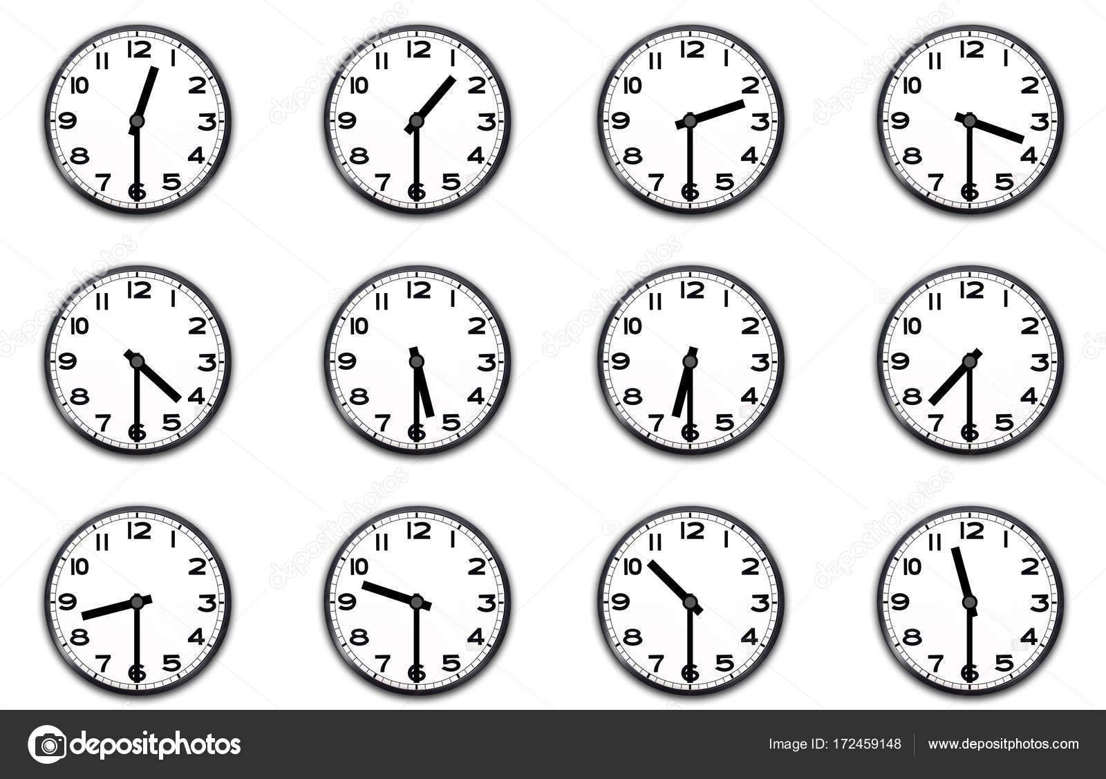 Clocks Indicating The Half Hour Stock Photo Philipimage 172459148