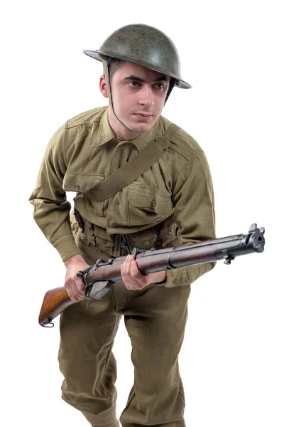 Ww1 brittiska armén soldat från Somme 1916. — Stockfoto